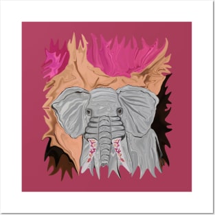 Tusk's Elephant Manicure Posters and Art